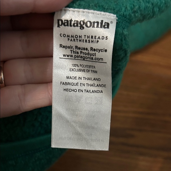 Patagonia Better Sweater STY25542FA16 Womens Size Small Green Full Zip | 2016 - Picture 7 of 7